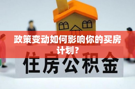 狮子山政策变动如何影响你的买房计划？