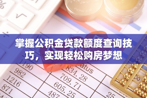 狮子山掌握公积金贷款额度查询技巧，实现轻松购房梦想