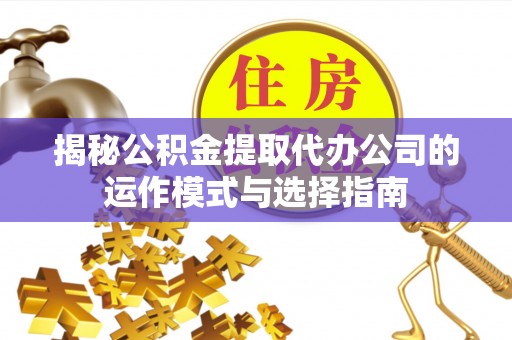 狮子山揭秘公积金提取代办公司的运作模式与选择指南