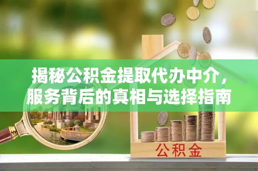 狮子山揭秘公积金提取代办中介，服务背后的真相与选择指南