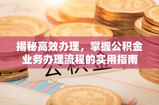 狮子山揭秘高效办理，掌握公积金业务办理流程的实用指南