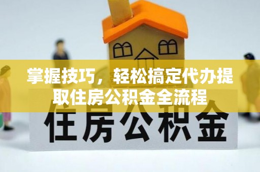 狮子山掌握技巧，轻松搞定代办提取住房公积金全流程