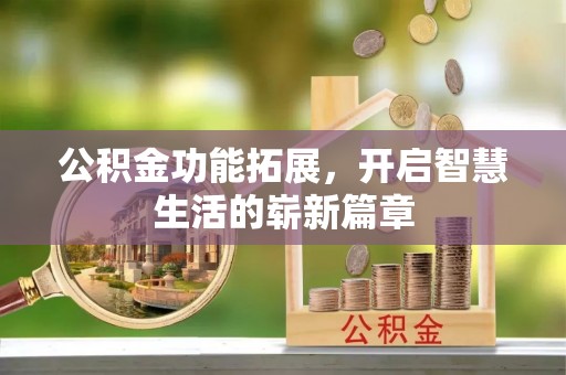 狮子山公积金功能拓展，开启智慧生活的崭新篇章