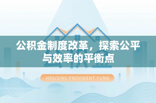 狮子山公积金制度改革，探索公平与效率的平衡点