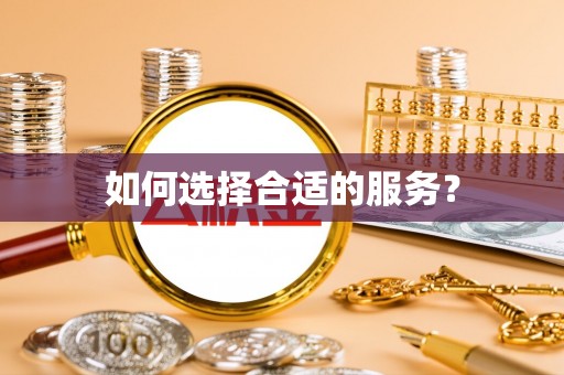 狮子山如何选择合适的服务？