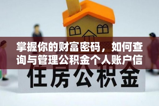 狮子山掌握你的财富密码，如何查询与管理公积金个人账户信息
