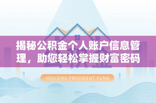 狮子山揭秘公积金个人账户信息管理，助您轻松掌握财富密码
